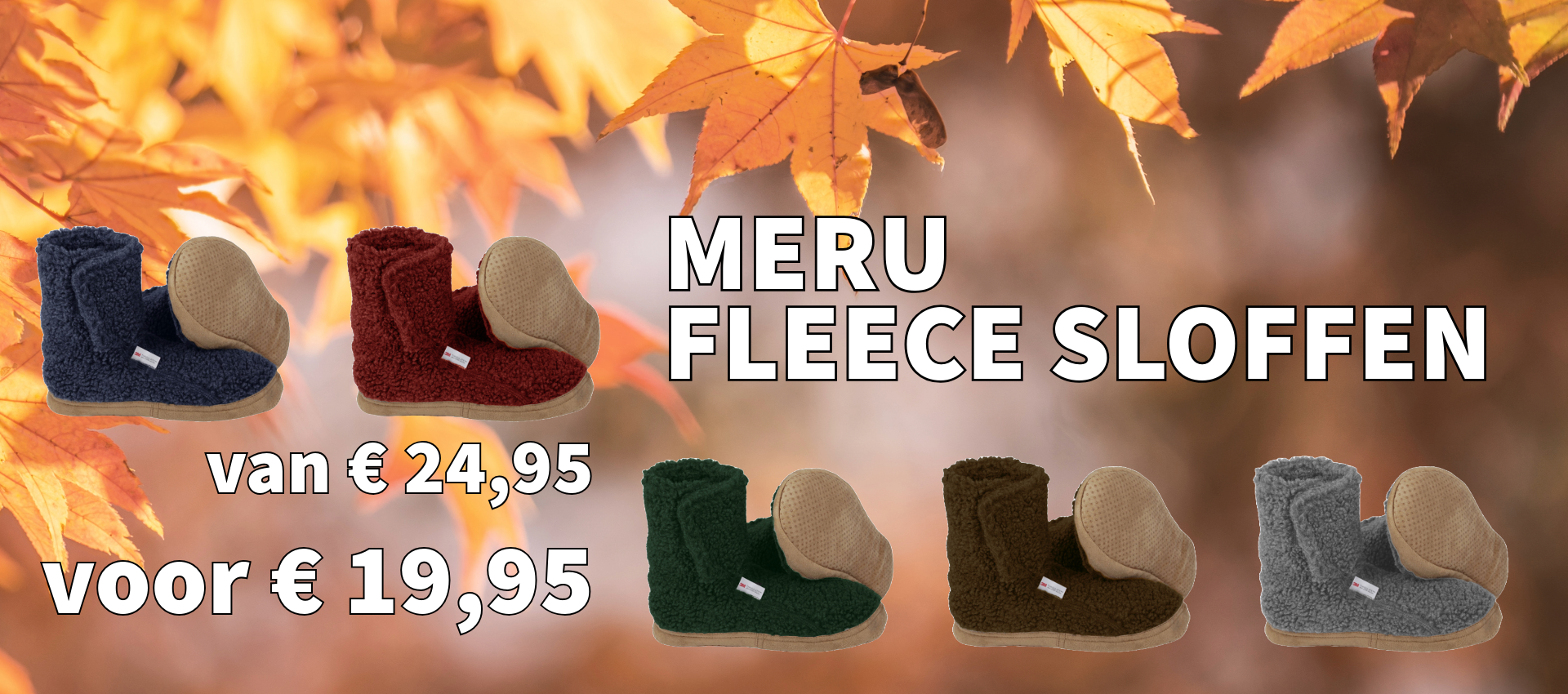 Meru Fleece Sloffen